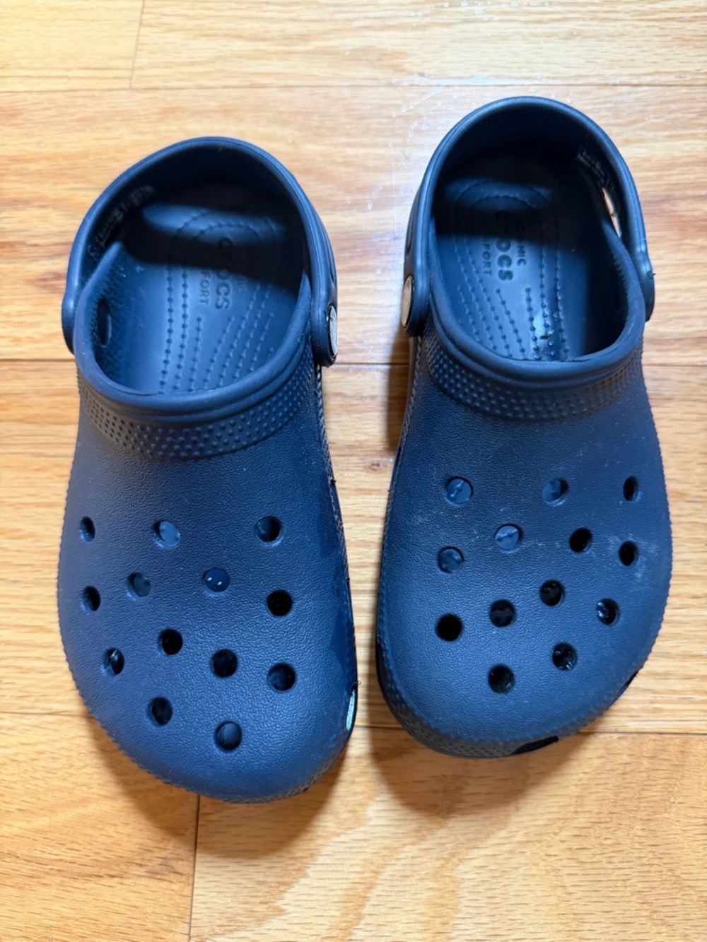 CROCS Kids Navy Blue Classic Clogs